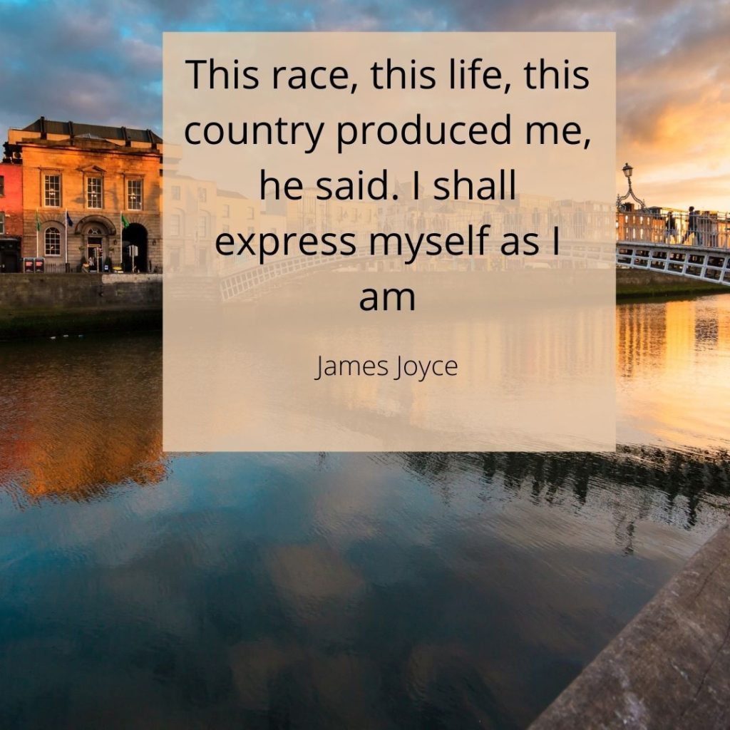 This race, this country produced me, he said. I shall express myself as I am.