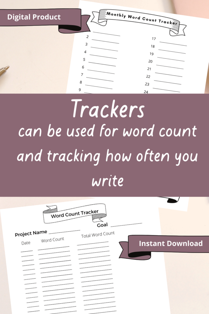 Trackers to use to track how often you are writing